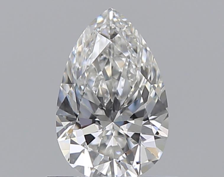 0.5 Carat Pear Natural Diamond with  Cut Diamond in 14KT  view 1
