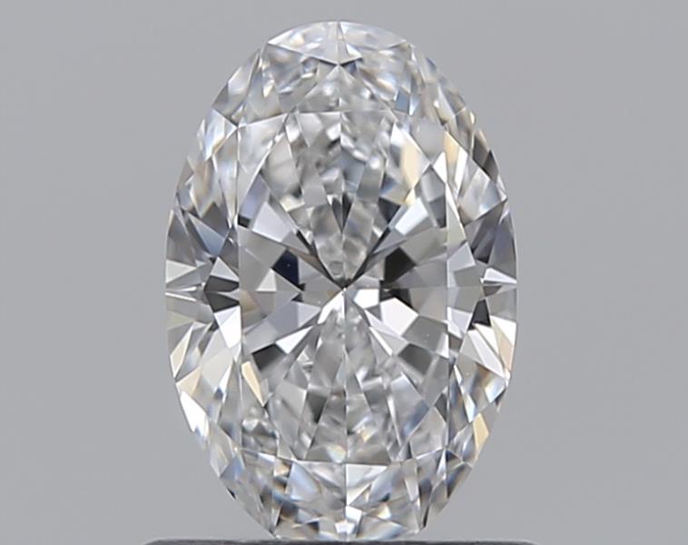 0.7 Carat Oval Natural Diamond with  Cut Diamond in 14KT  view 1
