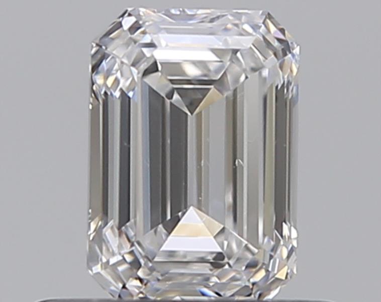 0.5 Carat Emerald Natural Diamond with  Cut Diamond in 14KT  view 1
