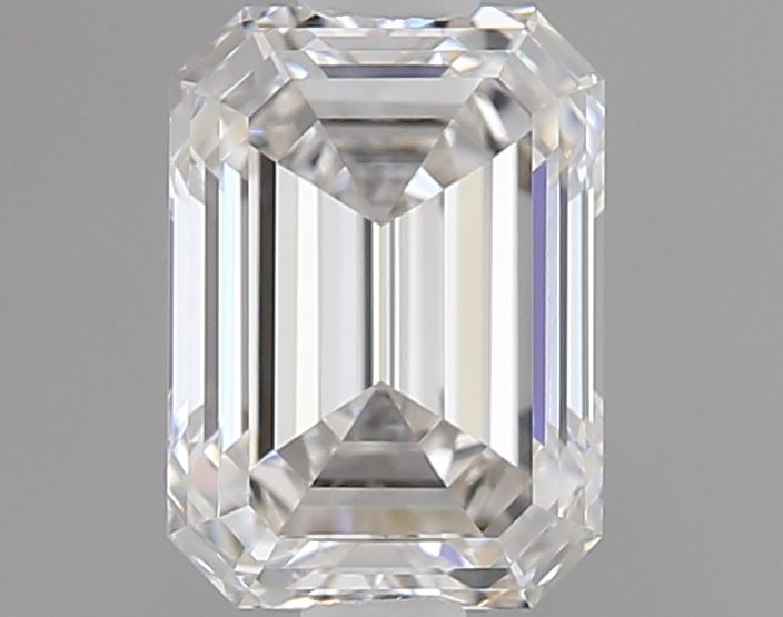 0.64 Carat Emerald Natural Diamond with  Cut Diamond in 14KT  view 1
