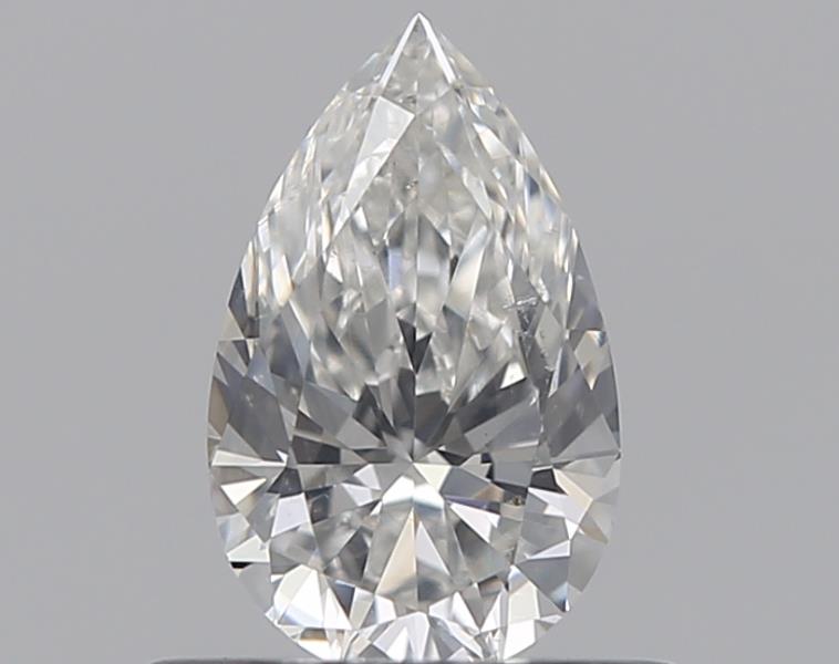 0.43 Carat Pear Natural Diamond with  Cut Diamond in 14KT  view 1
