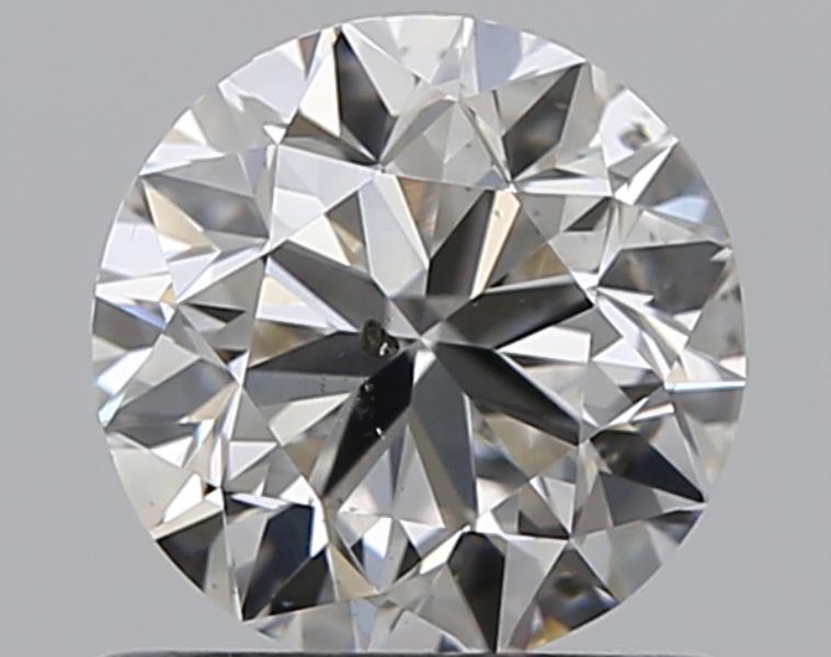 0.76 Carat Round Natural Diamond with  Cut Diamond in 14KT  view 1
