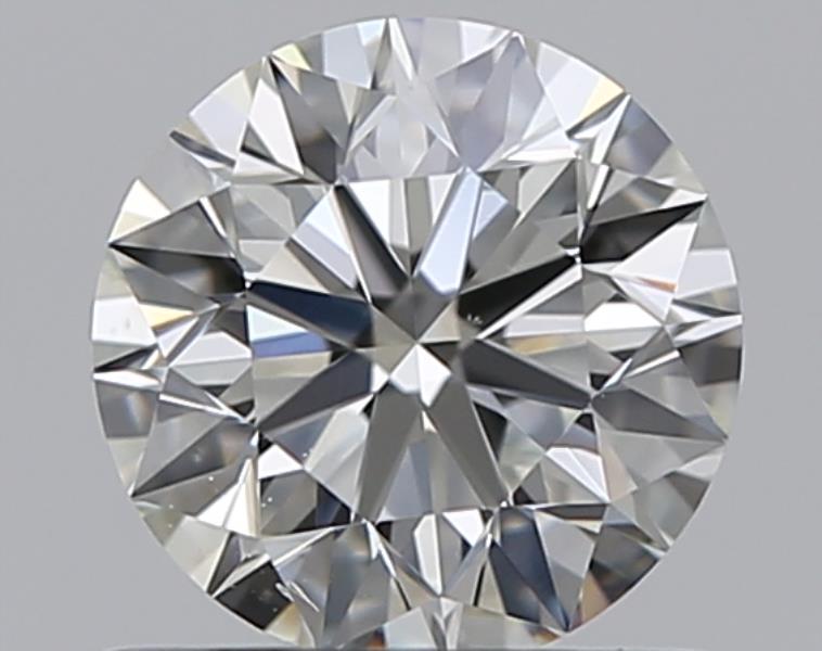0.67 Carat Round Natural Diamond with  Cut Diamond in 14KT  view 1

