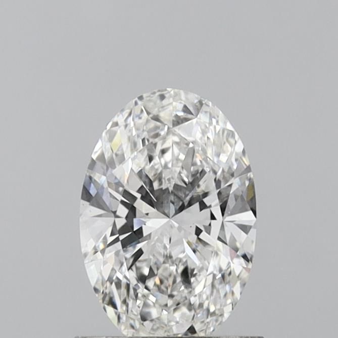 1.0 Carat Oval Lab Diamond with  Cut Diamond in 14KT  view 1
