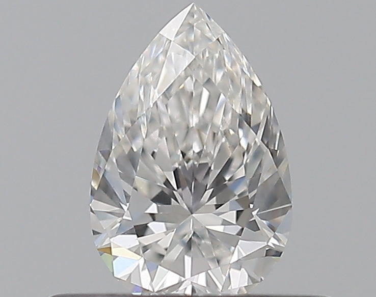 0.35 Carat Pear Natural Diamond with  Cut Diamond in 14KT  view 1
