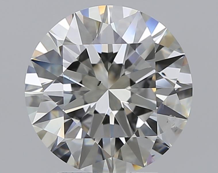 2.51 Carat Round Natural Diamond with  Cut Diamond in 14KT  view 1
