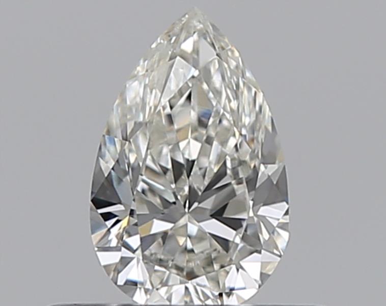 0.3 Carat Pear Natural Diamond with  Cut Diamond in 14KT  view 1
