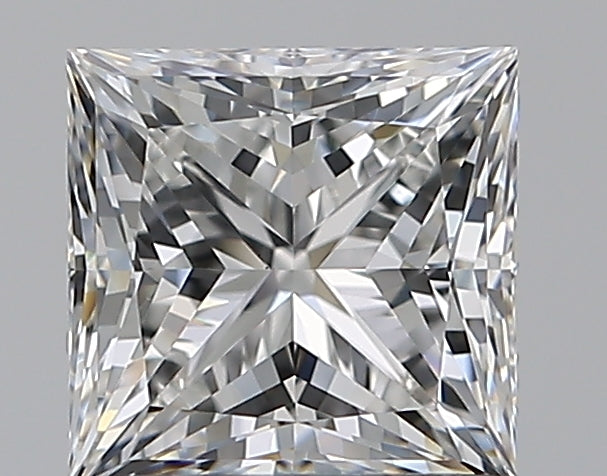 1.2 Carat Princess Natural Diamond with  Cut Diamond in 14KT  view 1
