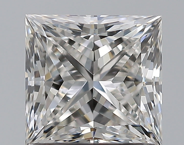 1.01 Carat Princess Natural Diamond with  Cut Diamond in 14KT  view 1
