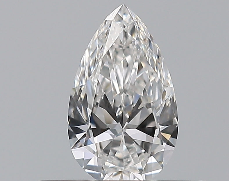 0.3 Carat Pear Natural Diamond with  Cut Diamond in 14KT  view 1
