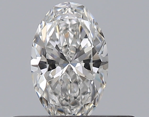 0.3 Carat Oval Natural Diamond with  Cut Diamond in 14KT  view 1
