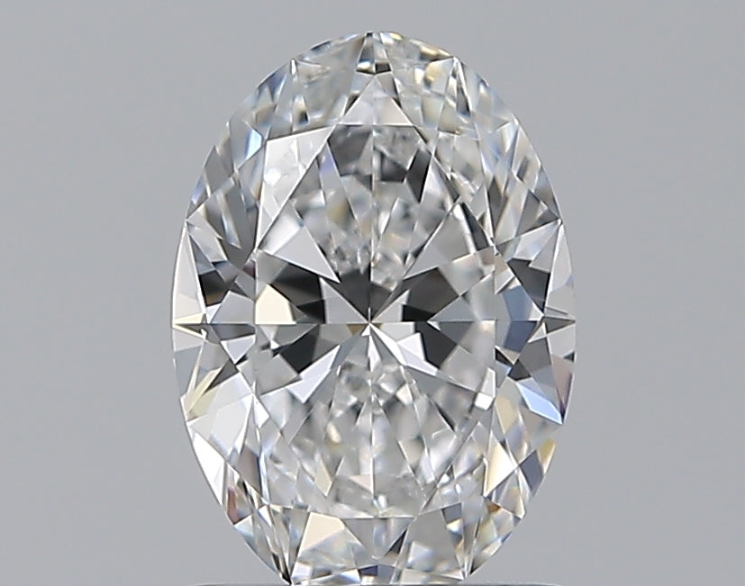 1.0 Carat Oval Natural Diamond with  Cut Diamond in 14KT  view 1
