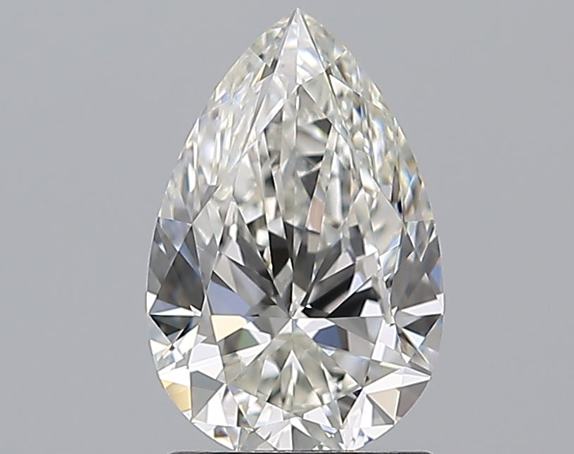 1.51 Carat Pear Natural Diamond with  Cut Diamond in 14KT  view 1
