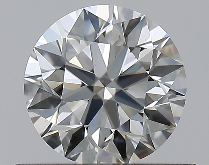 0.52 Carat Round Natural Diamond with  Cut Diamond in 14KT  view 1
