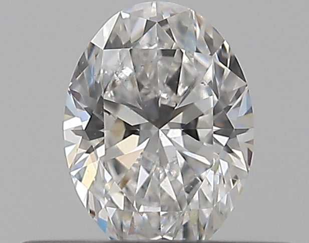 0.31 Carat Oval Natural Diamond with  Cut Diamond in 14KT  view 1
