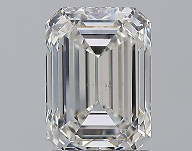 1.51 Carat Emerald Natural Diamond with  Cut Diamond in 14KT  view 1
