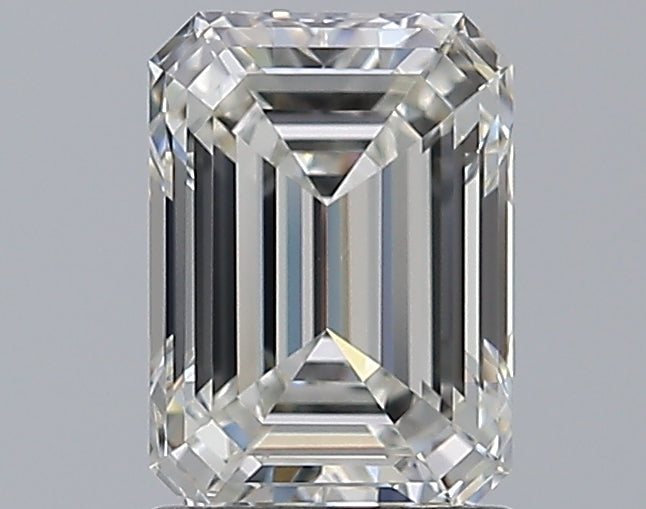 1.5 Carat Emerald Natural Diamond with  Cut Diamond in 14KT  view 1

