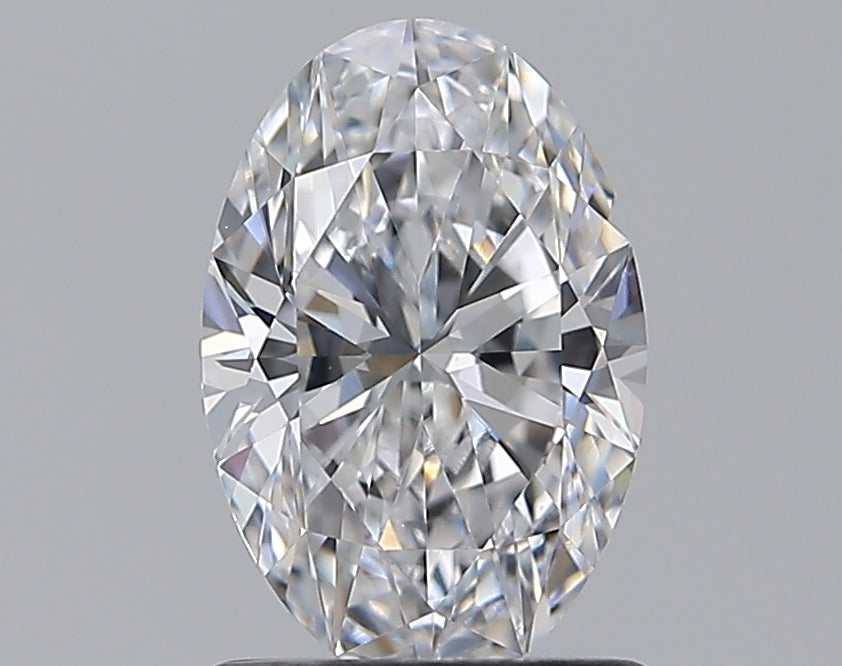 1.02 Carat Oval Natural Diamond with  Cut Diamond in 14KT  view 1
