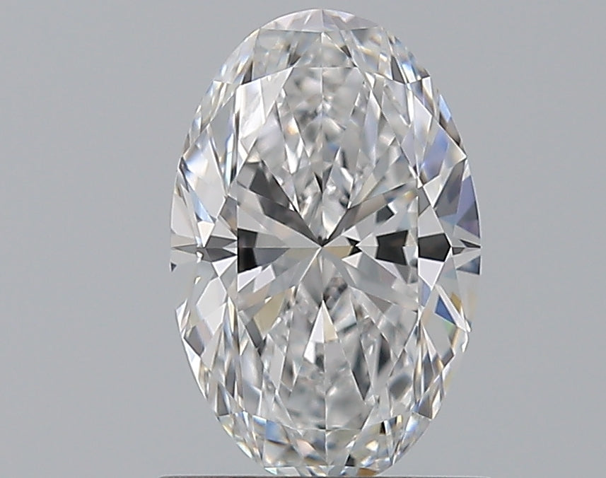 1.01 Carat Oval Natural Diamond with  Cut Diamond in 14KT  view 1
