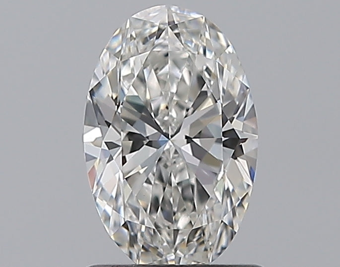 0.96 Carat Oval Natural Diamond with  Cut Diamond in 14KT  view 1
