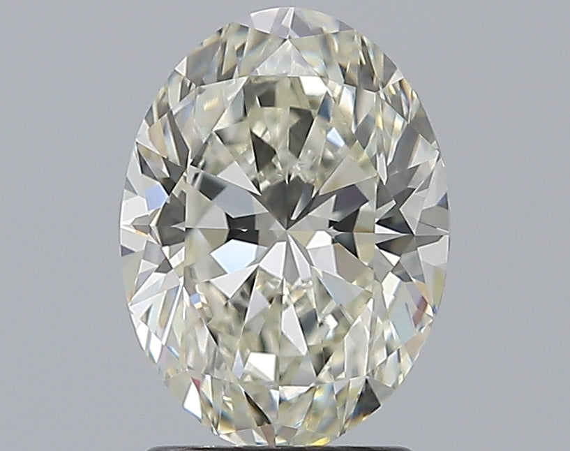 1.91 Carat Oval Natural Diamond with  Cut Diamond in 14KT  view 1
