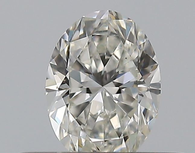 0.3 Carat Oval Natural Diamond with  Cut Diamond in 14KT  view 1
