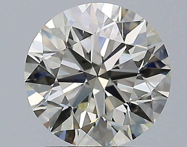1.57 Carat Round Natural Diamond with  Cut Diamond in 14KT  view 1

