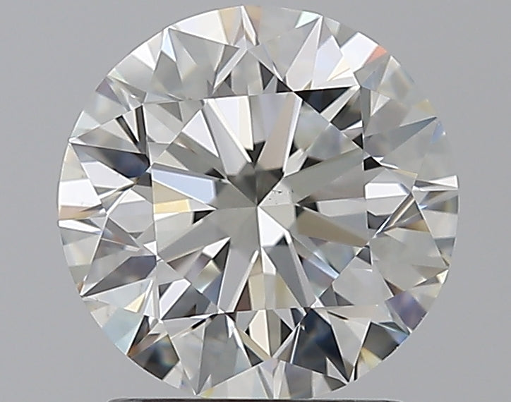 1.79 Carat Round Natural Diamond with  Cut Diamond in 14KT  view 1
