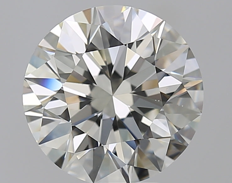 4.01 Carat Round Natural Diamond with  Cut Diamond in 14KT  view 1
