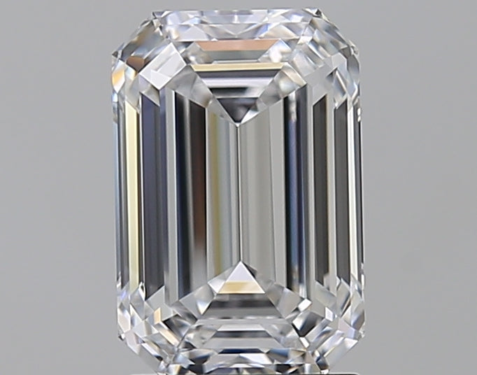 2.5 Carat Emerald Natural Diamond with  Cut Diamond in 14KT  view 1
