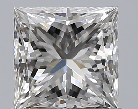 1.01 Carat Princess Natural Diamond with  Cut Diamond in 14KT  view 1
