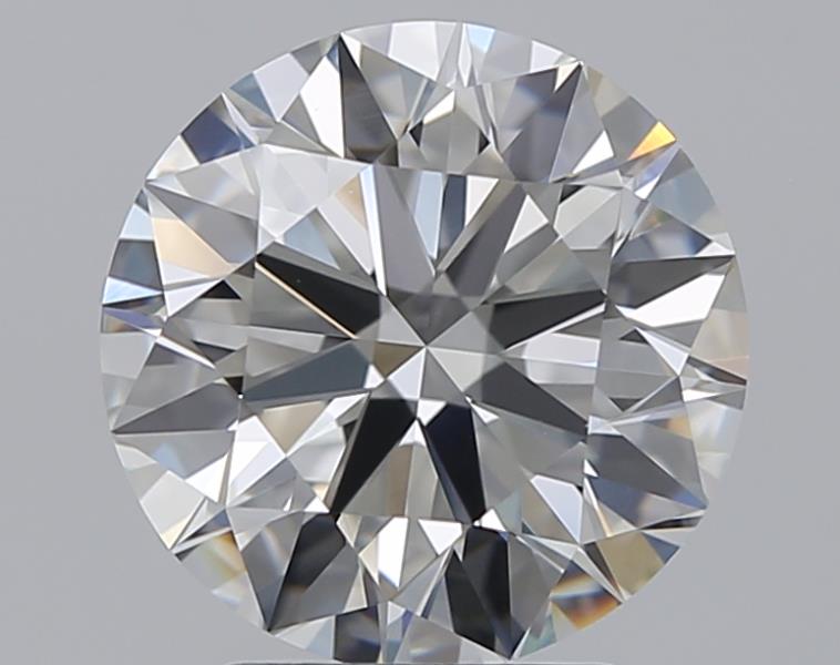 2.6 Carat Round Natural Diamond with  Cut Diamond in 14KT  view 1
