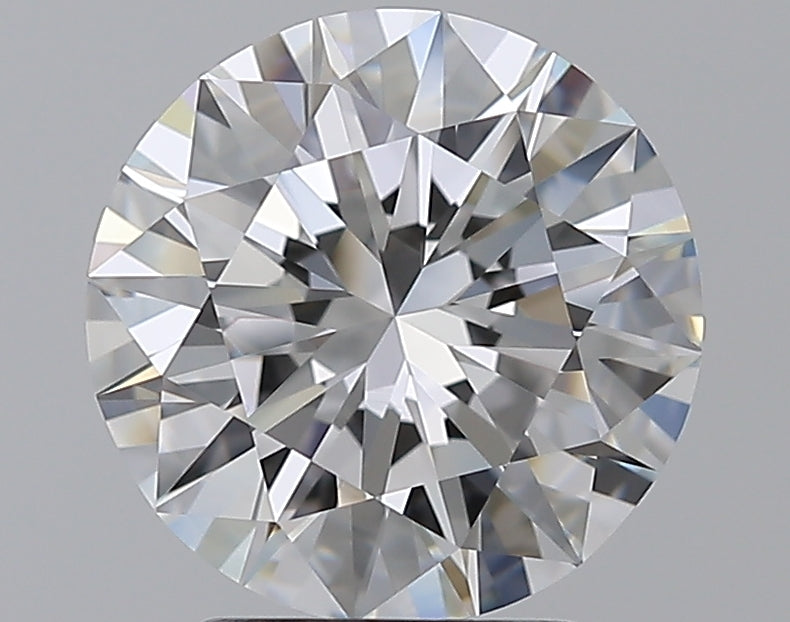 3.01 Carat Round Natural Diamond with  Cut Diamond in 14KT  view 1
