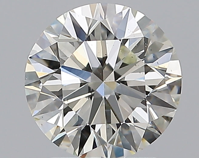 1.9 Carat Round Natural Diamond with  Cut Diamond in 14KT  view 1
