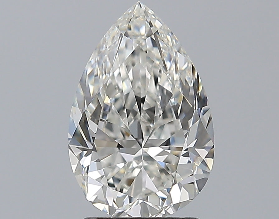 2.0 Carat Pear Natural Diamond with  Cut Diamond in 14KT  view 1
