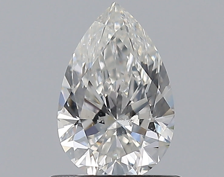 0.8 Carat Pear Natural Diamond with  Cut Diamond in 14KT  view 1
