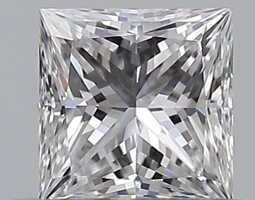 0.31 Carat Princess Natural Diamond with  Cut Diamond in 14KT  view 1
