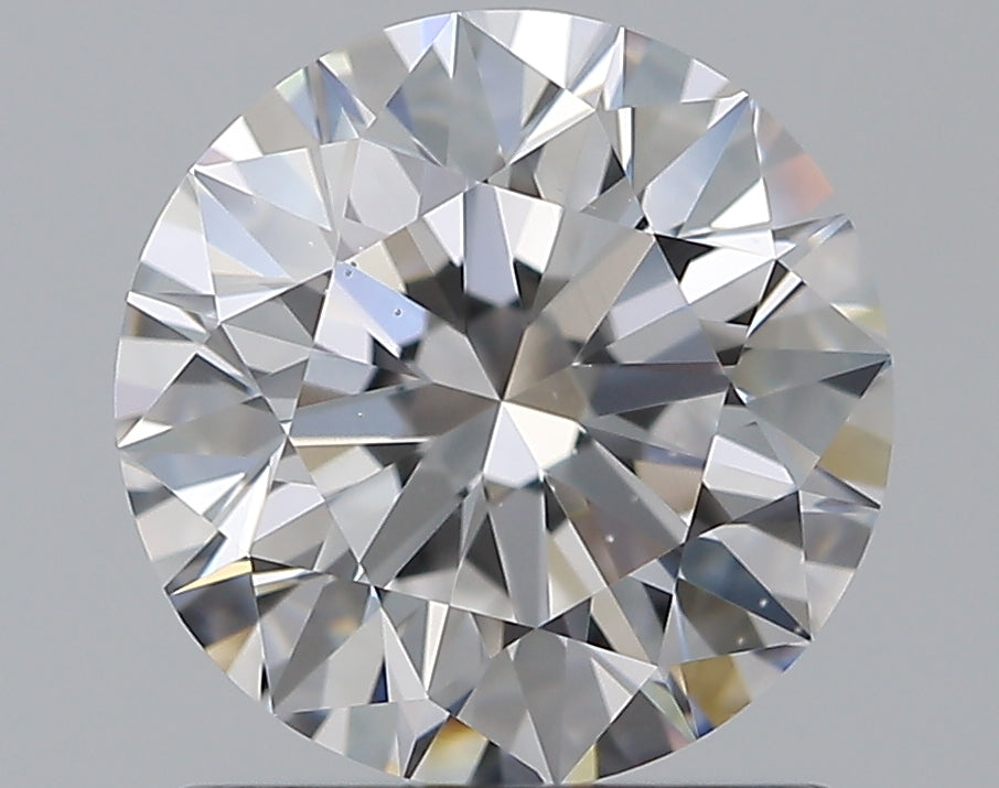 1.29 Carat Round Natural Diamond with  Cut Diamond in 14KT  view 1
