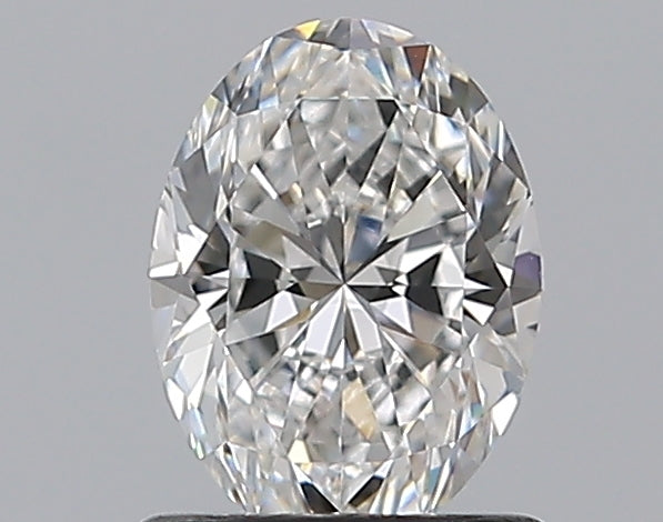 0.9 Carat Oval Natural Diamond with  Cut Diamond in 14KT  view 1
