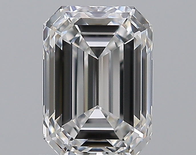 1.01 Carat Emerald Natural Diamond with  Cut Diamond in 14KT  view 1
