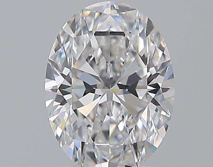 1.51 Carat Oval Natural Diamond with  Cut Diamond in 14KT  view 1
