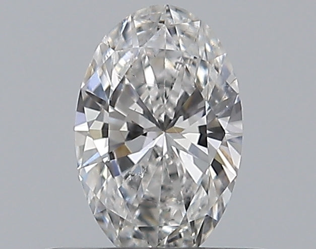 0.3 Carat Oval Natural Diamond with  Cut Diamond in 14KT  view 1
