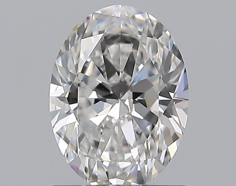 1.0 Carat Oval Natural Diamond with  Cut Diamond in 14KT  view 1
