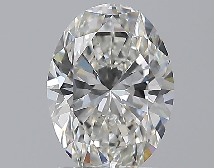1.3 Carat Oval Natural Diamond with  Cut Diamond in 14KT  view 1
