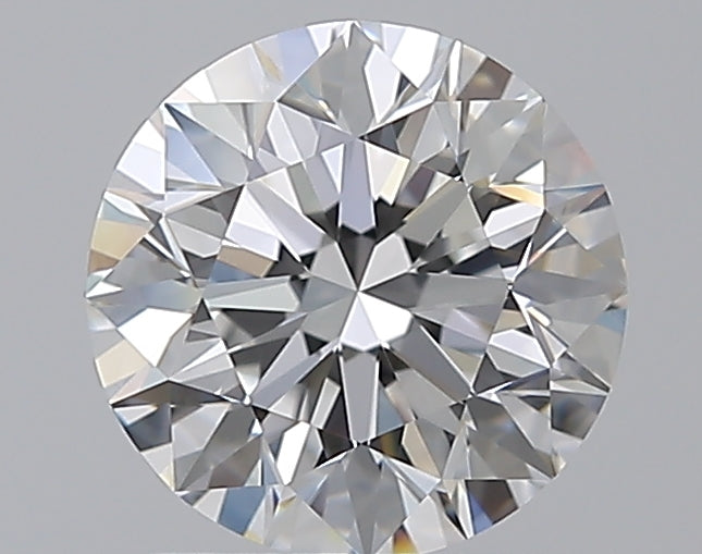 1.51 Carat Round Natural Diamond with  Cut Diamond in 14KT  view 1
