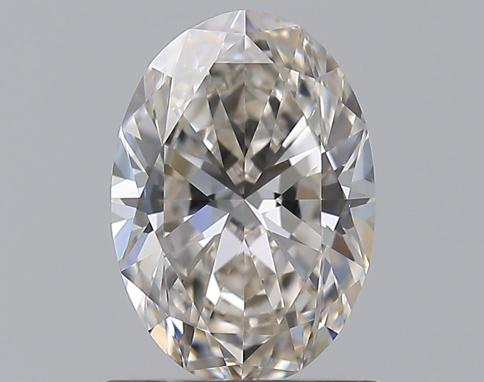 1.01 Carat Oval Natural Diamond with  Cut Diamond in 14KT  view 1
