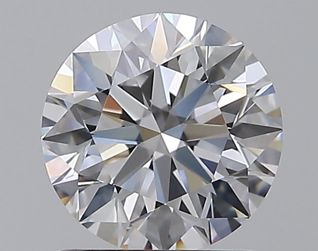 1.21 Carat Round Natural Diamond with  Cut Diamond in 14KT  view 1
