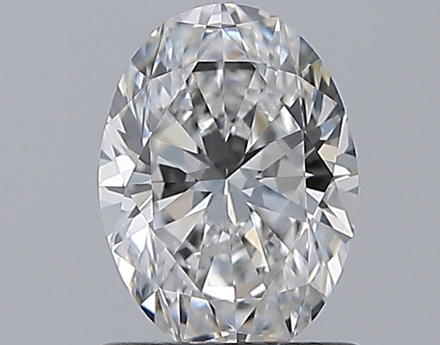 0.96 Carat Oval Natural Diamond with  Cut Diamond in 14KT  view 1
