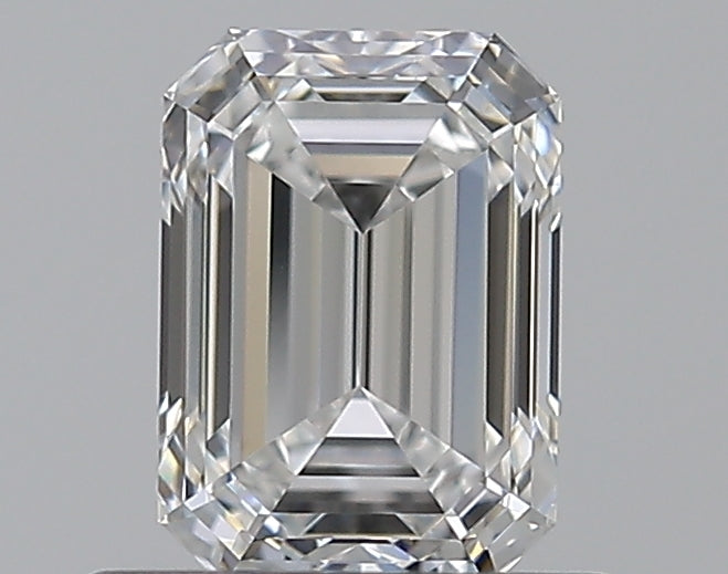 0.61 Carat Emerald Natural Diamond with  Cut Diamond in 14KT  view 1

