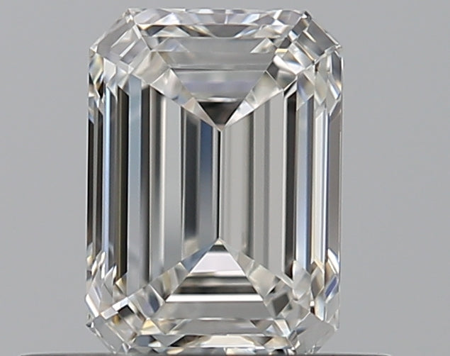 0.59 Carat Emerald Natural Diamond with  Cut Diamond in 14KT  view 1
